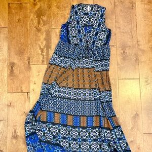 Sheer vest duster dress